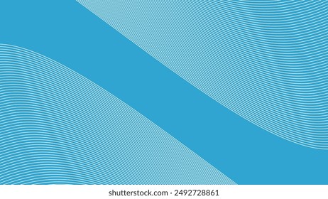 Cyan blue abstract background with curve line for backdrop or presentation