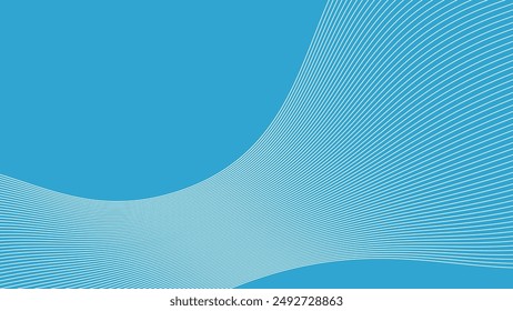 Cyan blue abstract background with curve line for backdrop or presentation