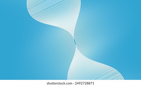 Fondo abstracto azul cian con línea de curva para el fondo o la presentación