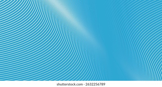 Cyan blue abstract background with curve line for backdrop or presentation