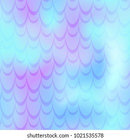 Cyan blue mermaid vector background. Cold gamma iridescent background. Fish scale pattern. Mermaid seamless pattern tile. Holographic gradient. Mermaid skin seamless pattern. Mermaid wrapping paper