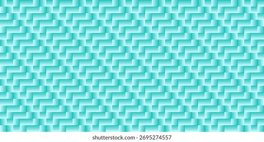 Fondo de patrón de zigzag geométrico moderno azul cian