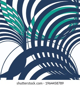 CYAN AND BLUE OPTICAL ILLUSION REPEAT PATTERN AQUA TURQUOISE MAZE ILLUSION