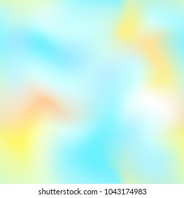 Cyan blue orange gradient mesh. Abstract square vector background. Pastel color gradient seamless pattern. Candy color palette. Seamless tile background. Blurry color abstraction. Iridescent backdrop