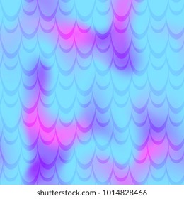 Cyan blue pink mermaid scale vector background. Neon iridescent background. Fish scale pattern. Seamless pattern swatch. Holographic gradient. Mermaid tail scale seamless pattern. Mermaid texture