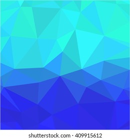 Cyan blue polygon abstract background