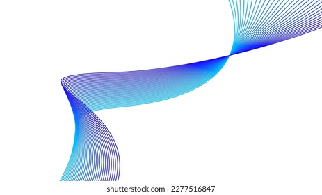 cyan blue purple tech wavy lines gradient background vector illustration