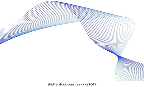 cyan blue purple tech wavy lines gradient background vector illustration