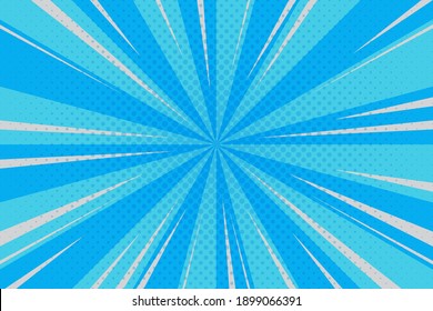 cyan, blue rays background pop art retro vector illustration kitsch drawing