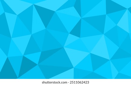 Zyan blaues Dreieck geometrische Hintergrundtextur. Modernes Mosaikelement mit dreieckiger Form für Display, Business, Website, Kulisse, Werbung, Oberfläche, Idee, Header, digital