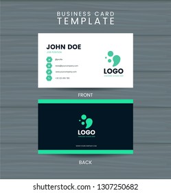 Cyan Business Card Template