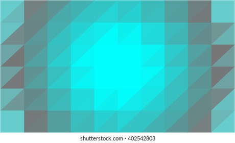 Cyan charcoal triangle background