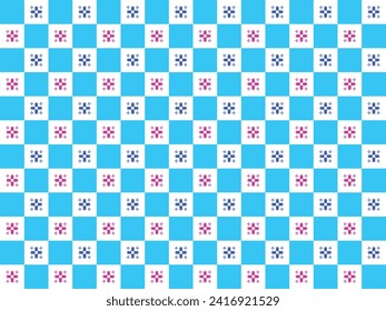 Farbpalette mit türkisem Hintergrund mit abstrakter Doodle-Kunst, Vektorgrafik 
