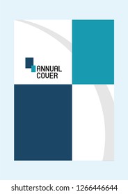 Cyan color scheme background flyer template design 