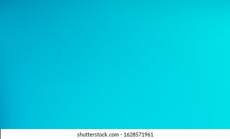 Cyan colored abstract gradient mesh Background. Clean trendy fantasy.  Liquid texture. Easy to edit breezy color vector illustration. Magic style bright. Clear banner template.