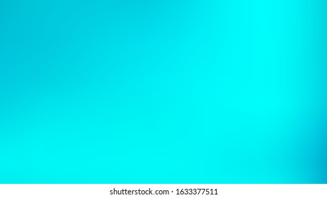 Cyan colored abstract gradient mesh Background. Easy to edit pristine color vector illustration. Cool trendy fantasy.  
