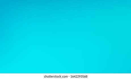 Cyan colored abstract gradient mesh Background. New banner template. Plain texture. Fresh trendy fantasy.  Magic style bright. Easy to edit clean color vector illustration.