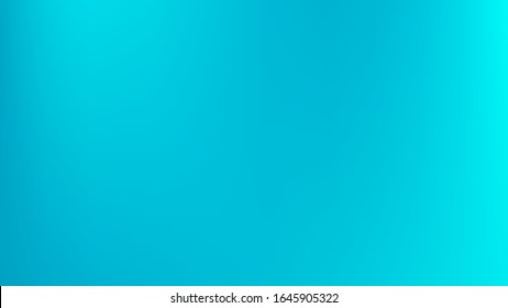 Cyan colored abstract gradient mesh Background. Easy to edit breezy color vector illustration. Clean trendy fantasy.  Clear banner template. Minimal texture. Magic style unused.