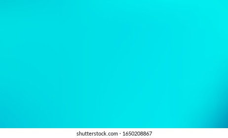 Cyan colored abstract gradient mesh Background. Magic style smoot. Fresh trendy fantasy.  Easy to edit new color vector illustration. Recent banner template. Plain texture.