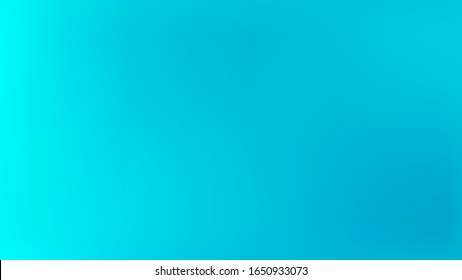 Cyan colored abstract gradient mesh Background. Fresh banner template. Magic style smoot. Elementary texture. Easy to edit crisp color vector illustration. Cool trendy fantasy. 