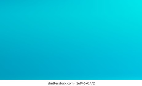 Cyan colored abstract gradient mesh Background. Minimal texture. Pristine trendy fantasy.  Clean banner template. Magic style blend. Easy to edit crisp color vector illustration.