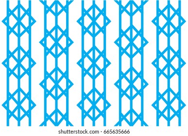 Cyan diamond pattern