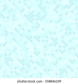 Cyan diamond pattern. Seamless vector