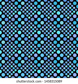 Cyan dot pattern background design - blue abstract vector graphic from dots