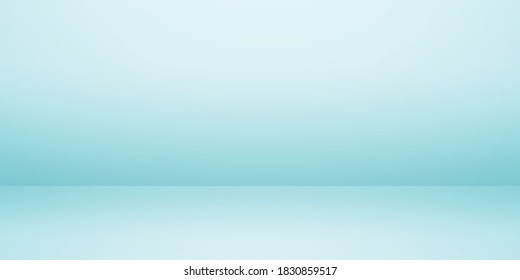 Cyan empty studio room, product background, template mock up for display