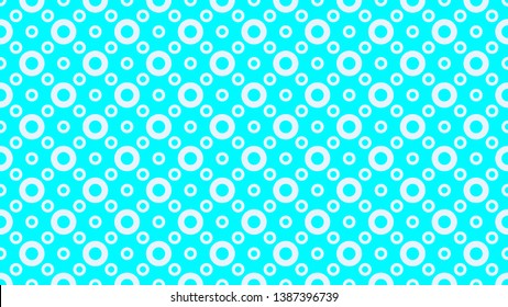 Cyan Geometric Circle Pattern Image