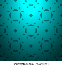Cyan gradient colors striped textured, abstract geometric pattern background