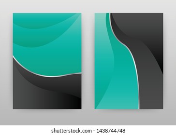 Cyan gray black colored silver texture design for annual report, brochure, flyer, poster. Silver textured abstract background vector illustration for flyer, leaflet, poster. Abstract brochure template