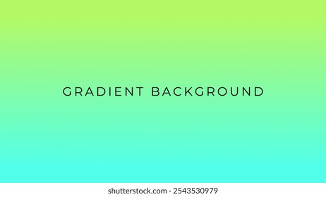 Cyan green gradient background template 