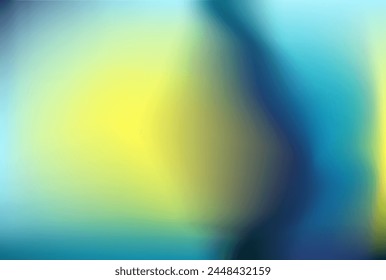 Cyan lemon spots pattern. Dark navy black azure ochre gradient banner. Smooth yellow sapphire azure advertisement. Indigo blue yellow background. Mockup for label cover packaging post invitation. 