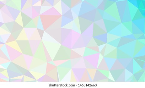 Cyan, light blue and white modern gradient triangle background texture made out of triangles of  different sizes in vector art, to be used as background/texture for sites/posters (Low Poly texture)