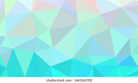 Cyan, light blue and white modern gradient triangle background texture made out of triangles of  different sizes in vector art, to be used as background/texture for sites/posters (Low Poly texture)