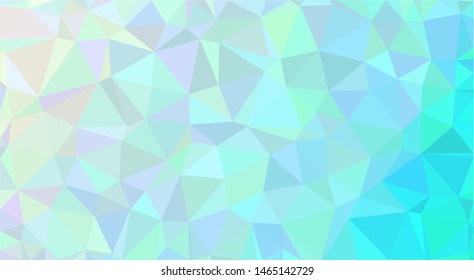 Cyan, light blue and white modern gradient triangle background texture made out of triangles of  different sizes in vector art, to be used as background/texture for sites/posters (Low Poly texture)