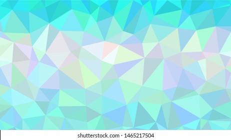 Cyan, light blue and white modern gradient triangle background texture made out of triangles of  different sizes in vector art, to be used as background/texture for sites/posters (Low Poly texture)