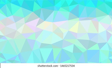 Cyan, light blue and white modern gradient triangle background texture made out of triangles of  different sizes in vector art, to be used as background/texture for sites/posters (Low Poly texture)