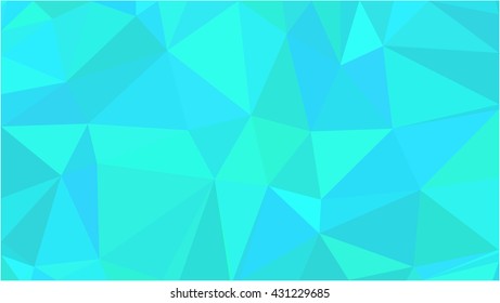 Cyan low poly beautiful background