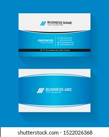 cyan modern creative gradient business card template and visiting cards, horizontal vector design, layout in rectangle size