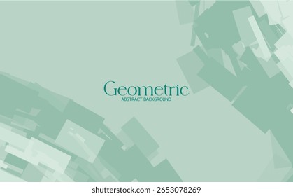 Cyan Modern Digital Abstrakter Hintergrund mit geometrischen Blöcken