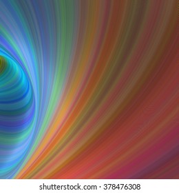Cyan and orange abstract fractal design background