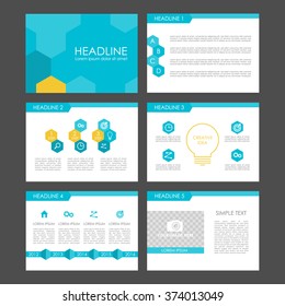 Cyan and orange polygon infographicelement, fluer, presentation, template, web, marketing, advertising. Flat design set.