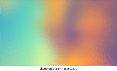 Cyan orange triangle circle beautiful abstract background
