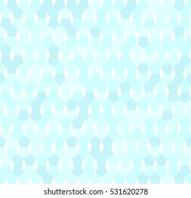 Cyan pentagon pattern. Seamless vector