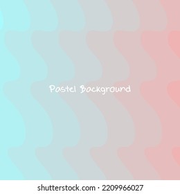Cyan and pink pastel Background blends togerther with vertical curved lines, ripples, waves.