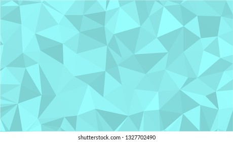 Cyan polygon abstract background