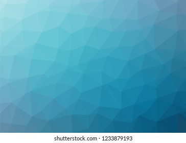 cyan polygon abstract mosaic pattern background, vector low poly design