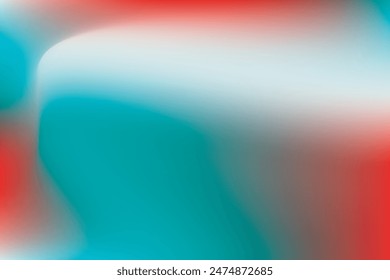 Cyan, red color combination gradient background design.